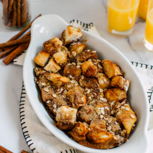 Cinnamon Streusel French Toast Bake