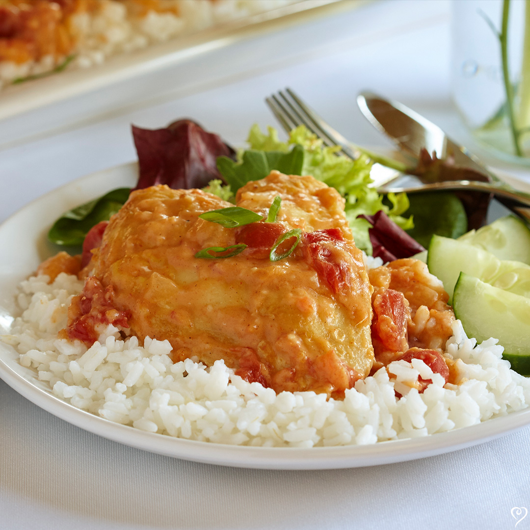 Buttery Bombay Chicken with Jasmine Rice