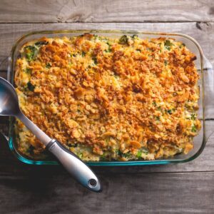 Cheesy Chicken and Broccoli Rice Bake