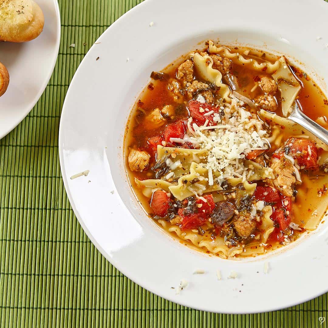 Italian Sausage Lasagna Soup