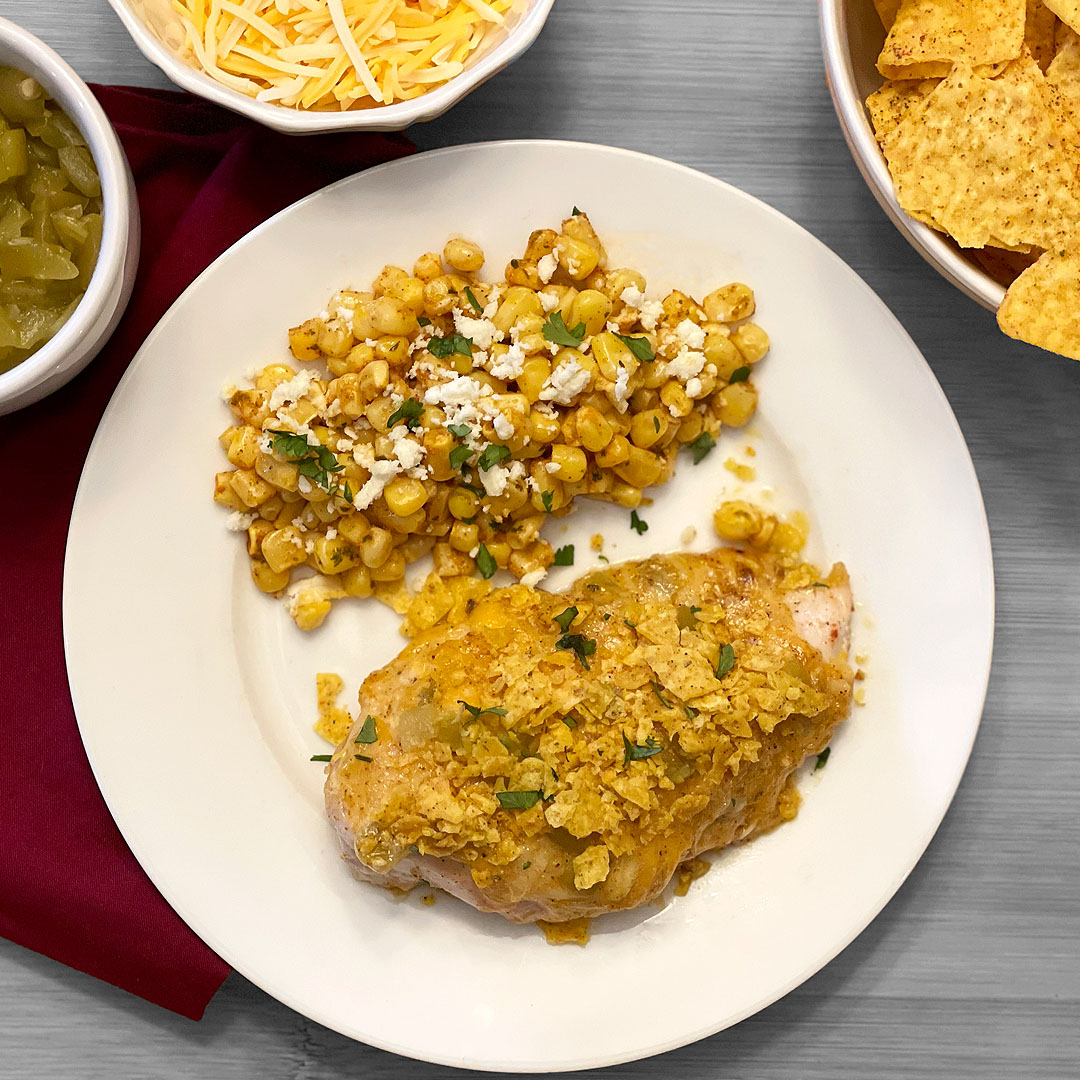 Fiesta Ranch Chicken with Mexican Street Corn