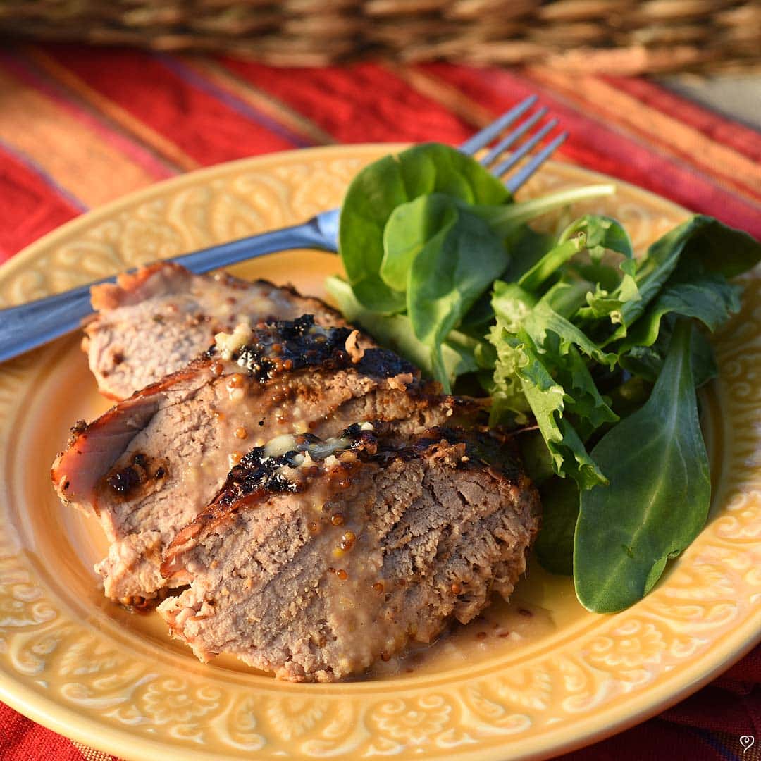 Caribbean Pork Tenderloin with Honey Mustard Glaze
