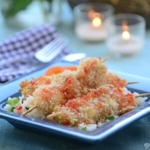 Coconut Shrimp with Tropical Chili Sauce & Jasmine Rice