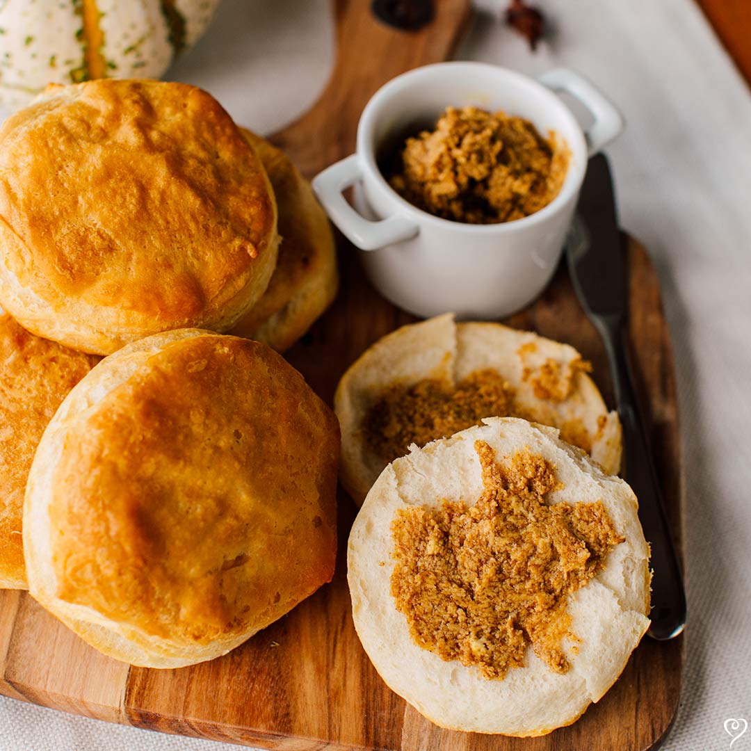 Holiday Biscuits with Spiced Pumpkin Butter