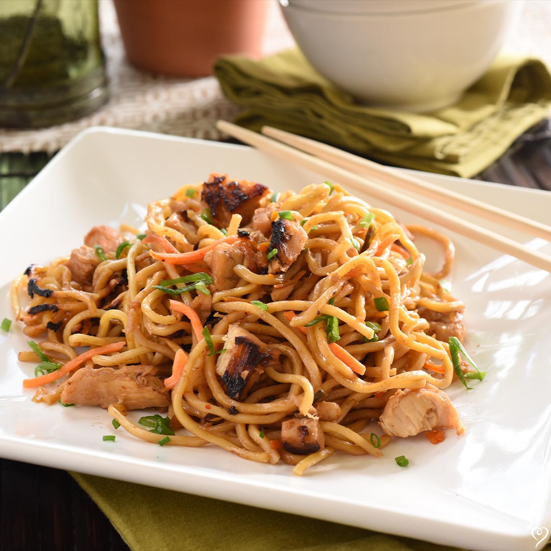 Chicken Yakisoba Noodle Bowl