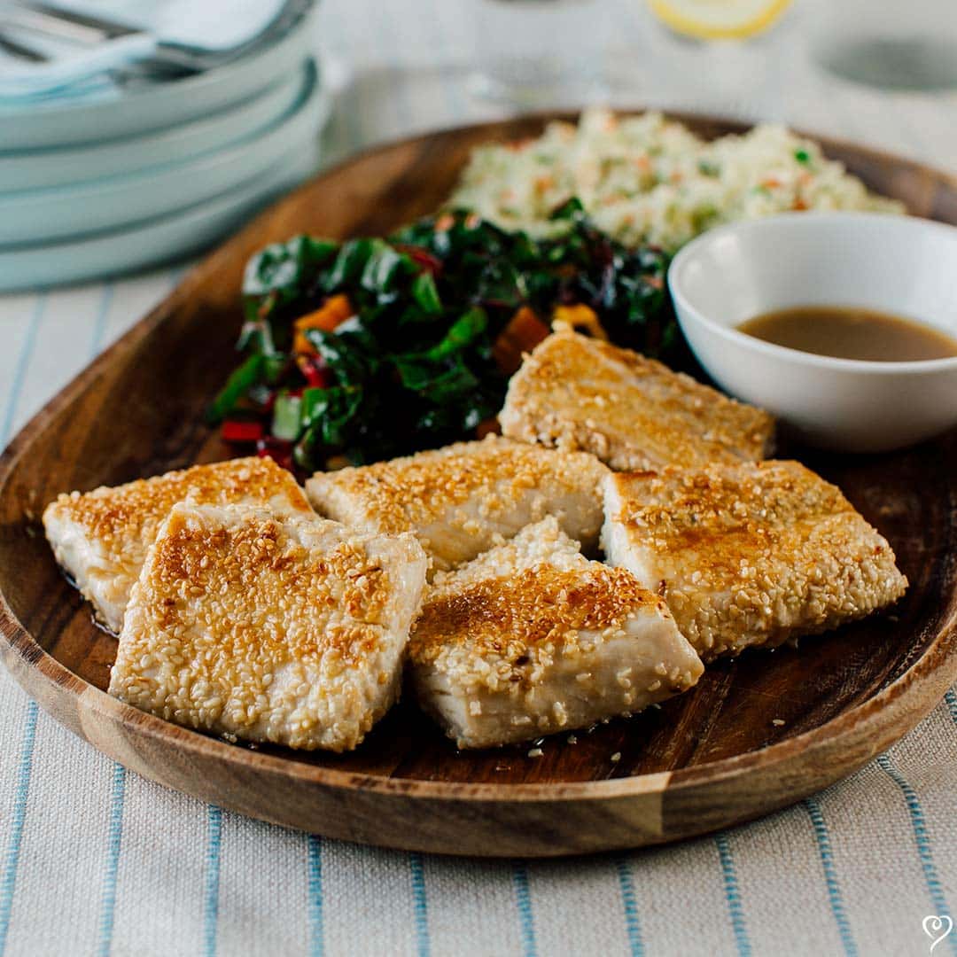 Sesame Crusted Cod with Soy Ginger Butter over Rice - Image 2