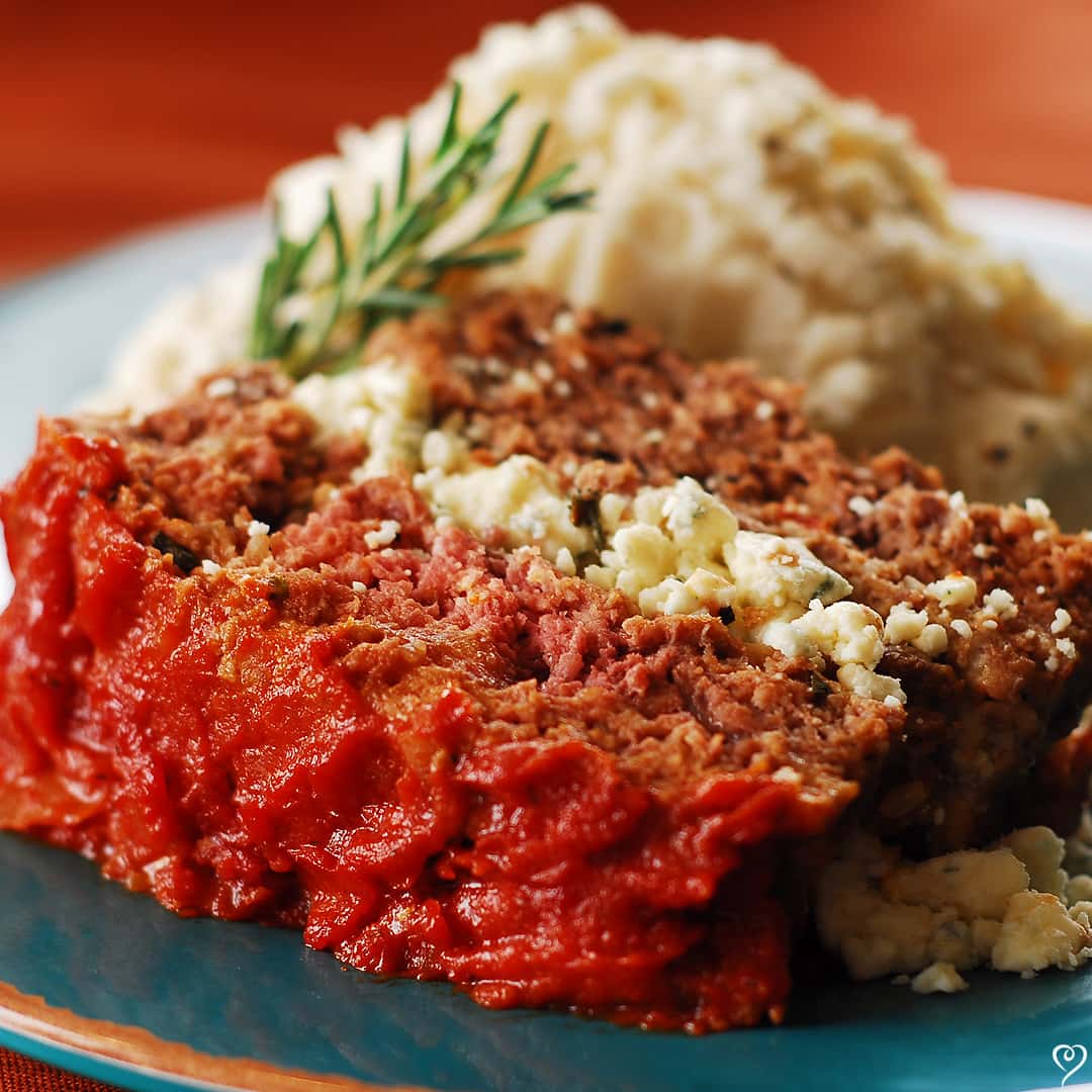 Meatloaf Milano with Mashed Potatoes