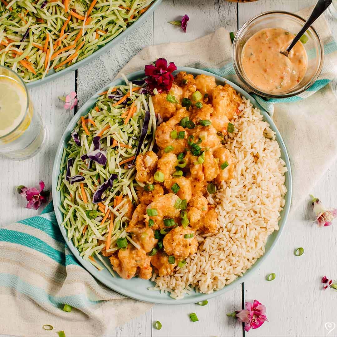 Dynamite Shrimp with Jasmine Rice