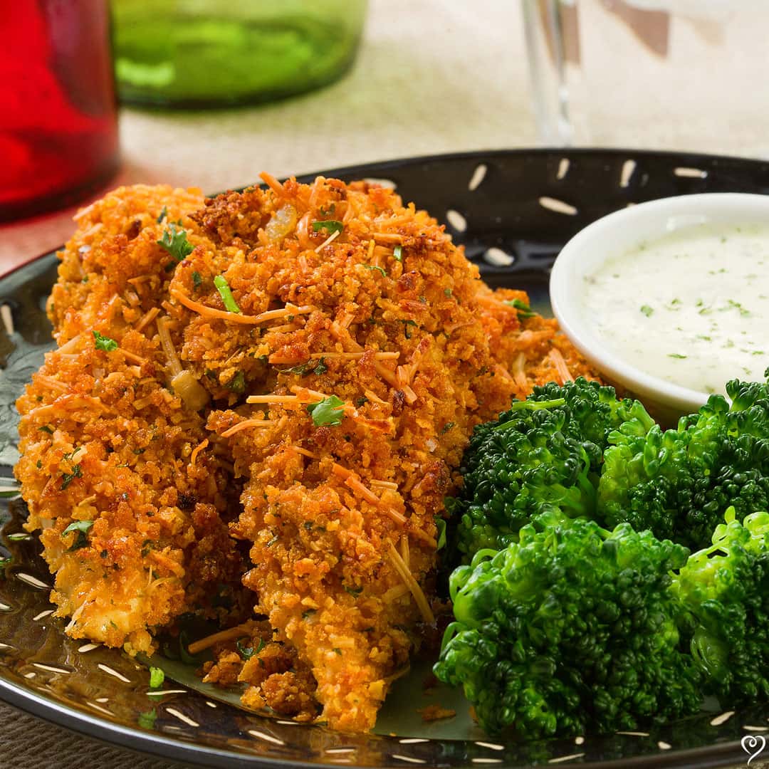 Cornflake Crusted Chicken Tenders with Dipping Sauce