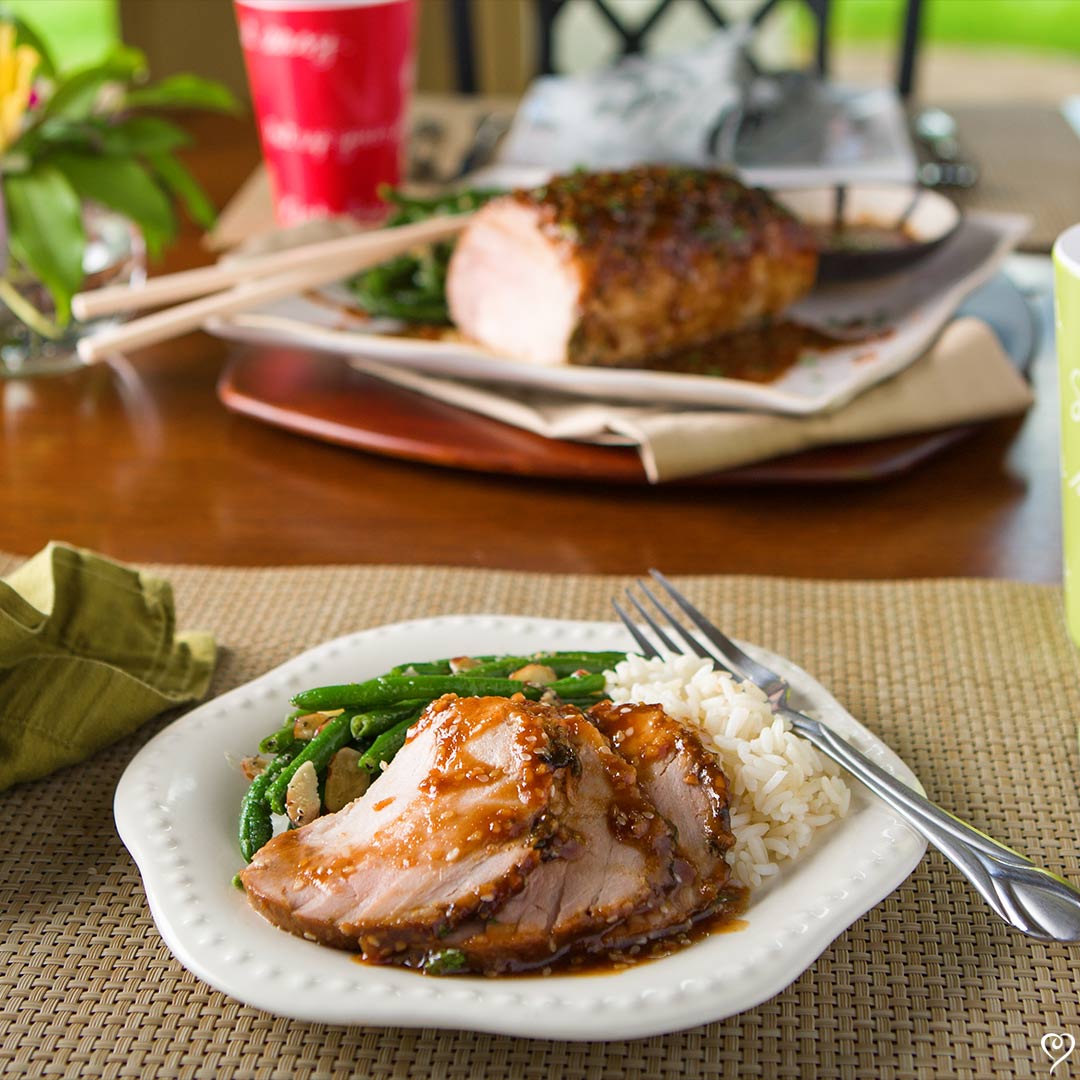 Lucky Dragon Pork Tenderloin with Jasmine Rice