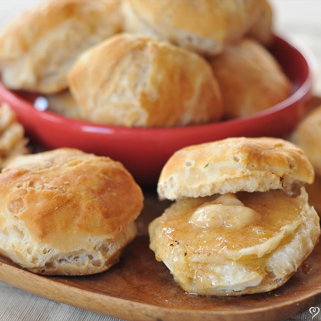 Home Style Biscuits with Cinnamon Honey Butter