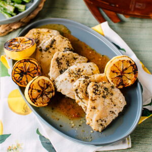 Lemon Villa Chicken with Almond Green Beans