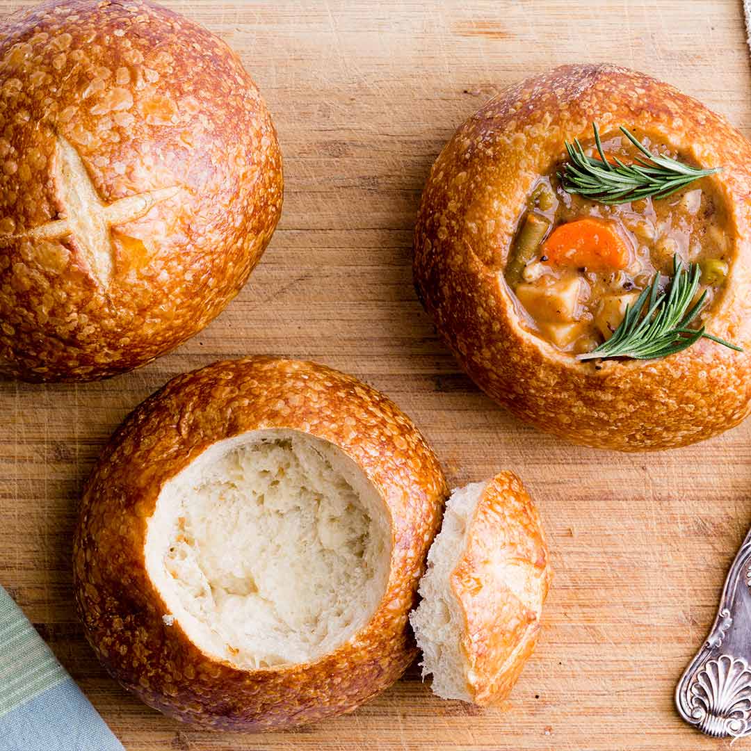 Mini Bread Bowls