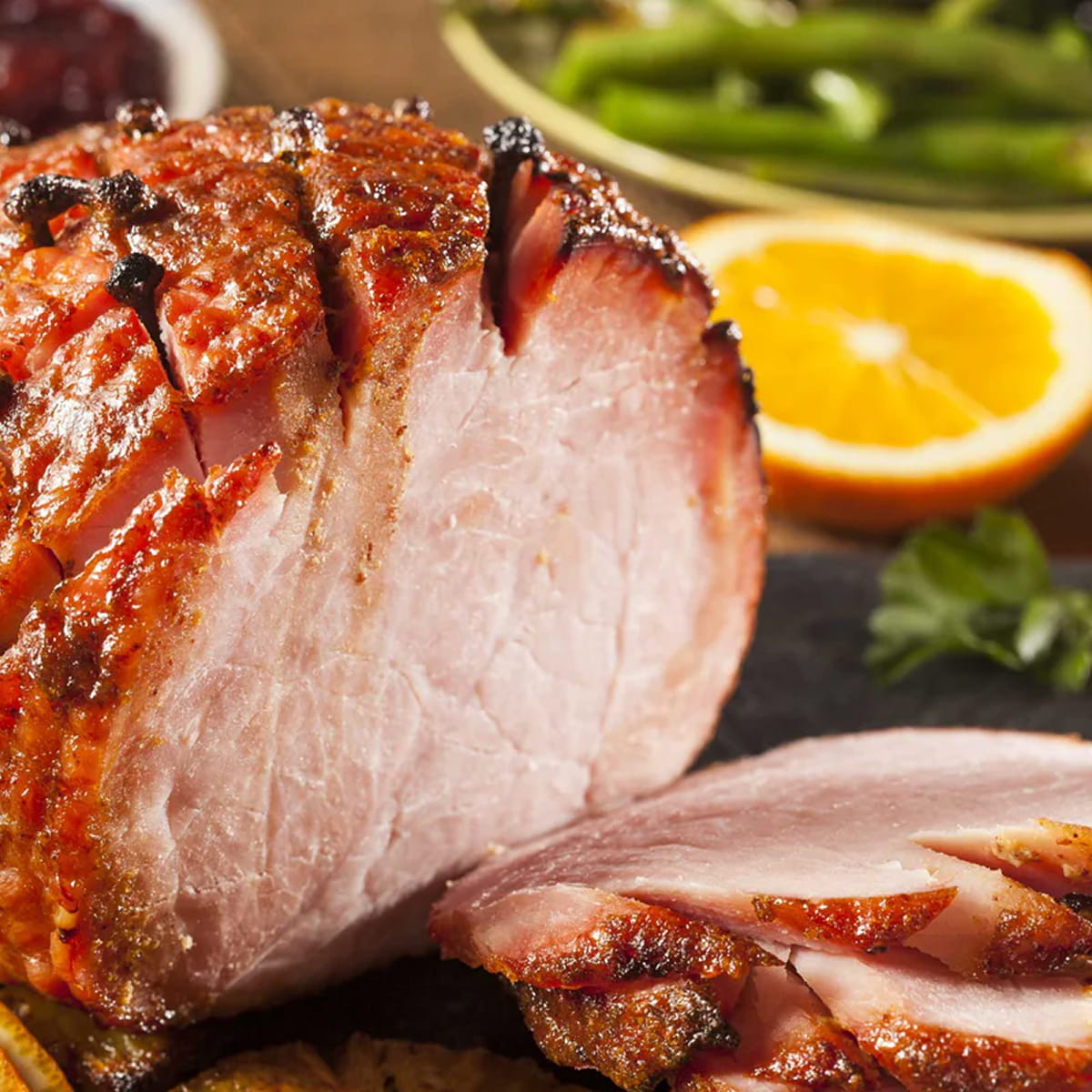 Spiced Cider Glazed Carving Ham